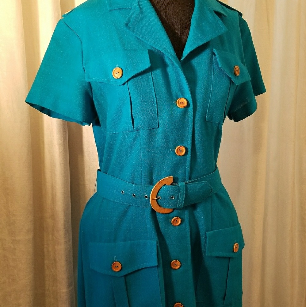 Vintage Helene Blake Button up Dress